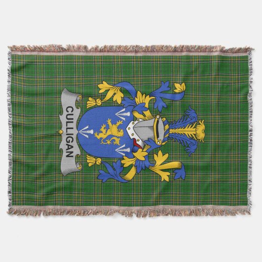 Irish Culligan of McColgan familiewapen Deken (Voorkant)