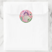 Irish Cupcake Princess Painting Ronde Sticker (Tas)