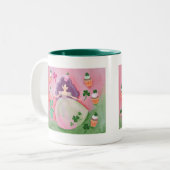 Irish Cupcake Princess Painting Tweekleurige Koffiemok (Voorkant links)