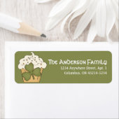 Irish Cupcake St. Patrick's Day Adresetiketten Etiket (Insitu)