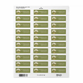 Irish Cupcake St. Patrick's Day Adresetiketten Etiket (Full Sheet)