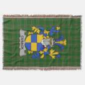 Irish Cusack Coat of Arms Family Crest Ireland Deken (Voorkant)
