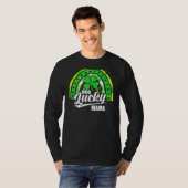 Irish Cute Rainbow Green Clover Patrick's Day One T-shirt (Voorkant volledig)