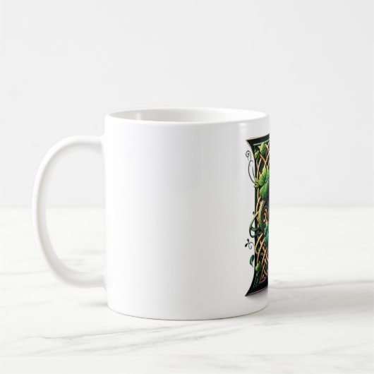 Irish D Monogram Coffee Mug Koffiemok (Links)