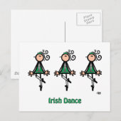 Irish Dance Briefkaart (Voorkant / Achterkant)