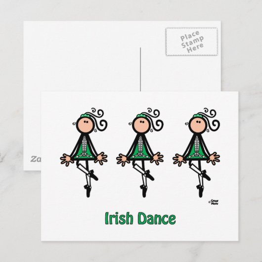 Irish Dance Briefkaart (Voorkant / Achterkant)