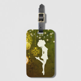 Irish Dance Celtic Clovers and Lights Bagagelabel