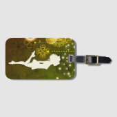 Irish Dance Celtic Clovers and Lights Bagagelabel (Voorkant (horizontaal))