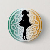 Irish Dance Celtic Flag Button (Voorkant)