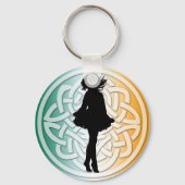 Irish Dance Celtic Irish Flag Sleutelhanger (Voorkant)