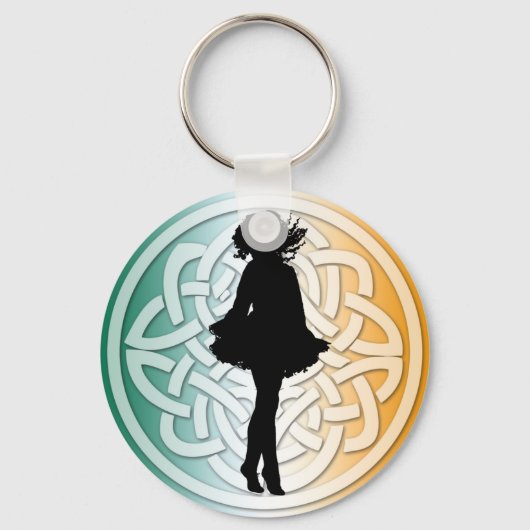 Irish Dance Celtic Irish Flag Sleutelhanger (Voorkant)