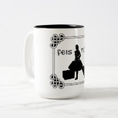 Irish Dance Celtic Knot Feis mama Tweekleurige Koffiemok (Voorkant links)