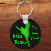 Irish Dance...de rol groen Sleutelhanger (Voorkant)