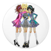 Irish Dance Drawer Pulls Keramische Knop (Voorkant)