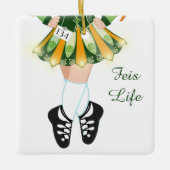 Irish Dance Feis Competition Feis Life Kerstmis Keramisch Ornament (Voorkant)