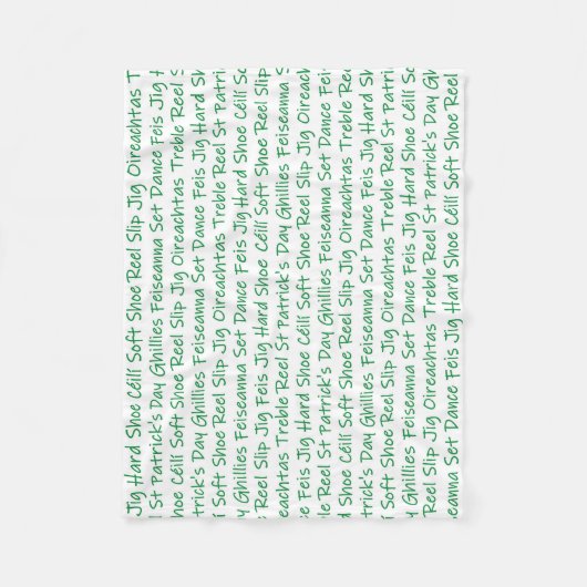 Irish Dance Fleece Deken (Voorkant)