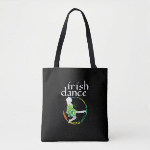 Irish Dance Girl Colors St Patricks Day Ceili Danc Tote Bag