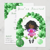 Irish Dance Green Balloon Arch Birthday Party Kaart (Voorkant / Achterkant)