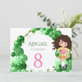 Irish Dance Green Balloon Arch Birthday Party Kaart (Staand voorkant)