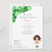 Irish Dance Green Balloon Arch Birthday Party Kaart (Achterkant)