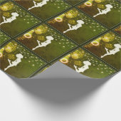 Irish Dance Hard Shoe Celtic Clovers and Lights Cadeaupapier (Hoek)