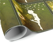 Irish Dance Hard Shoe Celtic Clovers and Lights Cadeaupapier (Rol Hoek)