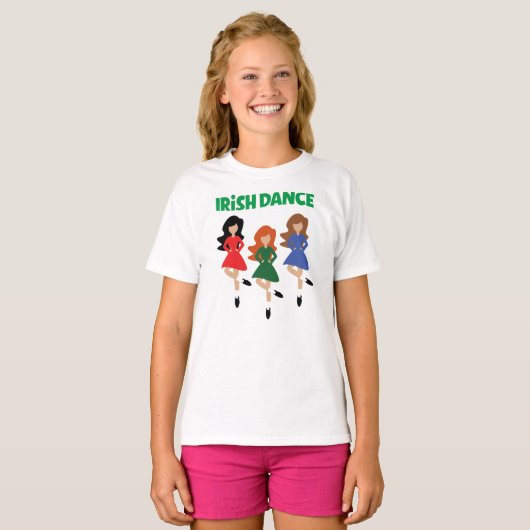 Irish Dance | Ierse dansers dansen T-shirt (Voorkant volledig)