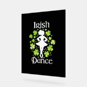 Irish Dance - Irish Dancer Ceili Reel Dance T-Shir Acryl Bord (Hoek)