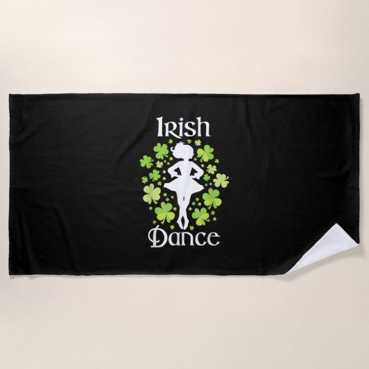 Irish Dance - Irish Dancer Ceili Reel Dance T-Shir Strandlaken (Voorkant)