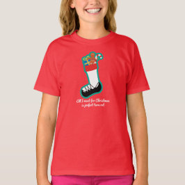 Irish Dance kerstDames Shirt - Stocking