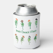 Irish Dance Mam Hand-Illustrated St. Patrick's Day Blikjeskoeler (Blikje Voorkant)