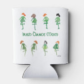 Irish Dance Mam Hand-Illustrated St. Patrick's Day Blikjeskoeler (Achterkant)