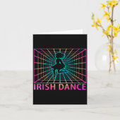 Irish Dance Retro Dancer Gift Kaart (Gele Bloem)