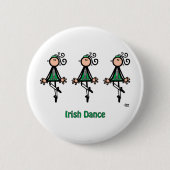 Irish Dance Ronde Button 5,7 Cm (Voorkant)