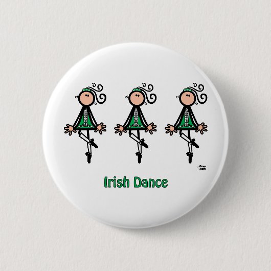Irish Dance Ronde Button 5,7 Cm (Voorkant)
