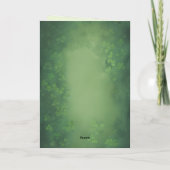 Irish Dance Shamrock Wish Blond Hair Birthday Kaart (Achterkant)