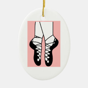 IRISH DANCE SHOES KERAMISCH ORNAMENT