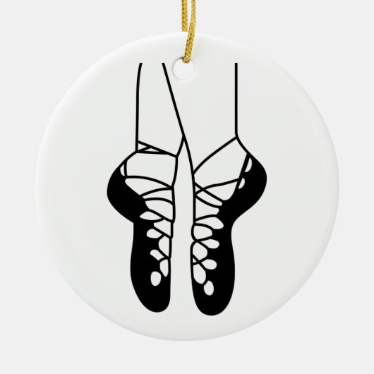 Irish Dance Shoes Keramisch Ornament (Voorkant)