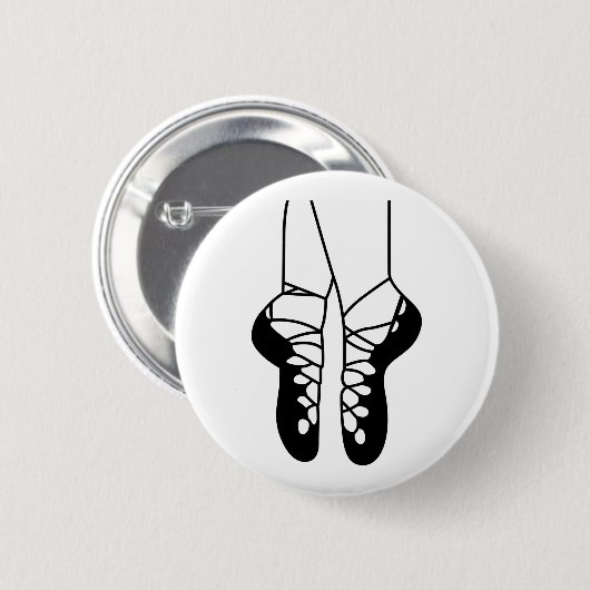 Irish Dance Shoes Ronde Button 5,7 Cm (Voorkant /achterkant)