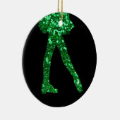 Irish Dance single-side (een bericht op achterzijd Keramisch Ornament (Rechts)