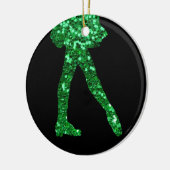 Irish Dance single-side (een bericht op achterzijd Keramisch Ornament (Links)