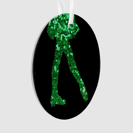 Irish Dance single-side (een bericht op achterzijd Ornament (voorkant)