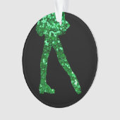 Irish Dance single-side (een bericht op achterzijd Ornament (voorkant)