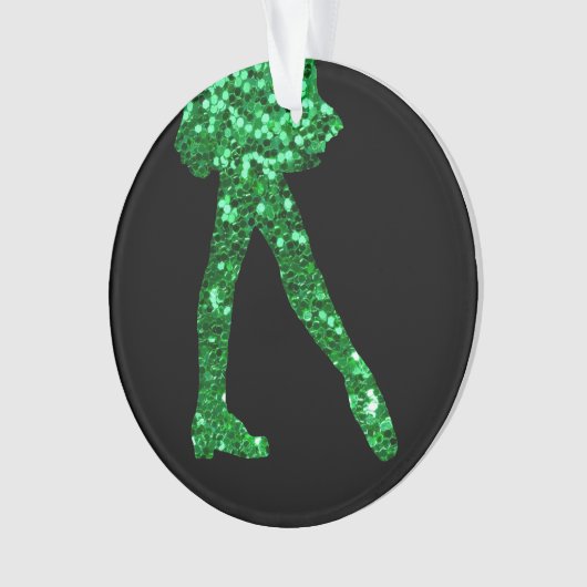 Irish Dance single-side (een bericht op achterzijd Ornament (voorkant)