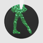 Irish Dance single-side (een bericht op achterzijd Ornament (voorkant)