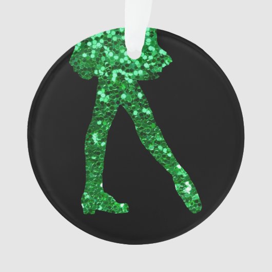 Irish Dance single-side (een bericht op achterzijd Ornament (voorkant)