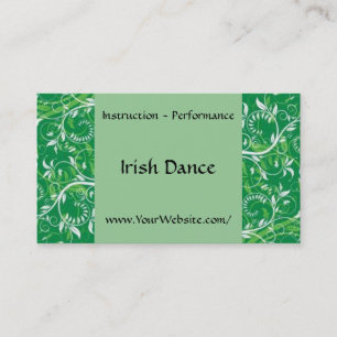 Irish Dance - sjabloon voor visitekaartjes