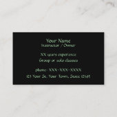 Irish Dance - sjabloon voor visitekaartjes (Achterkant)