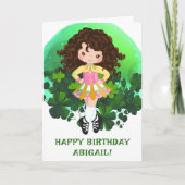 Irish Dance St. Patrick's Day Clovers Birthday Kaart (Voorkant)