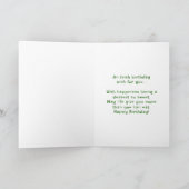 Irish Dance St. Patrick's Day Clovers Birthday Kaart (Binnen)